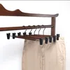 Hangers Racks Metal Wooden Hanger Organizer Wardrobe Wooden Coat Pants Hanger for Clothing Kledinghangers Kleding Wetsuit Hanger 230408