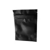 Sacs d'emballage de stockage de nourriture de serrure à glissière de Mylar refermable noir mat pour les sacs de pochettes d'emballage de serrure de papier d'aluminium de fermeture éclair Ijebw