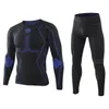 Sous-vêtement thermique sans couture pour hommes, serré, tactique, fonction de sport de plein air, respirant, entraînement, cyclisme, ensembles thermiques longs