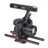 Freeshipping DSLR ROD RIG Movie Movie Movie Make Kit Camera Video مقبض مقبض القبعة CAGE لـ Sony A7R A7R A7S II A6300 A6000 RVBSR