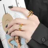 Wedding Rings Korean Open Adjustable Lines Finger For Women Ring Jewelry Valentine's Day GIFT
