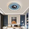 Taklampor LED -lampa Modern Creative Children's Room Boy Airplane Astronaut Cartoon Design Bedroom Light