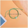 Bracelets de charme Summer Candy Couleur Evil Eye Bracelet Lucky Knot Amitié Bijoux Charm Bracelets Belle Femmes Hommes Drop Livraison Jewe Dhnxg