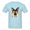 Męskie koszule śliczne pucuby policzki T-shirty Shepherd niemieckie 2023 Summer Cotton Men Mass Fashal Funny Tops Tees Mężczyzna xs-xxxl