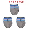 Underpants 2/3PCS Durable Men's Underwear Soft Cotton Plus Size Shorts With Wide Leg Comfortable High Demand Stretchy Waist