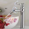 Bathroom Sink Faucets Fashion Type Crystal Handle Faucet Countertop Basin Brass Mixer Tap With Swivel Spout El Torneira ZR606