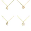 Pendentif Colliers Collier de fête des mères pour femmes avec chaîne ensemble pavé zircon coeur charmes accessoires cadeau maman anniversaire bijoux 3 pcs