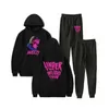 Chris Brown Under The Influence Tour 2023 Breezy Merch Sportanzug Herren Hoodie Sweatshirt und Jogginghose Anzug Herbst Winter Sportbekleidung Sets