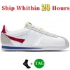 Cortez Mens أحذية غير رسمية مصمم أحذية مصممة Cortezs الكلاسيكية OG الأساسي نايلون نايلون حذاء أسود أبيض فورست غامب غريب الأشياء