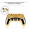 Freeshipping Full Housing Shell Case Skin Cover Button Set with Full Buttons Mod Kit Replacement For Playstation 4 PS4 Controller Gold Najbm