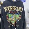 Herfst en winter 2022 Nieuwe lijn h in H Love Earth Letter Print Men's Women's Loose Hip Hop Casual Hooded Sweater Fashion