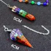 Hangende kettingen Natuurlijke edelstenen Stene Pendulum voor waarzeggerij wichel esoterisme kristallen Pendulums Tree of Life ketting sieraden