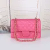 2023 Top Tote Bags Luxries Designer Women Bag Custom Brand Handbag Women's Leather Gold Chain Crossbody Black White Pink Nattle bör