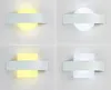 Vägglampa 12st/parti 10W AC110V 220V sovrum dekorera sconce led akryllampor balkong för vardagsrum utomhus modern wandlamamp