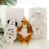 Sacs à dos en peluche Mignon léopard Panda ours polaire tigre blanc sac à dos sac d'école jouets en peluche enfants enfants garçons filles cadeaux d'anniversaire 231108