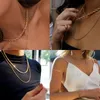 Ketens flashbuy dikke minimalistische goudkleur dikke gedraaide touwketen choker ketting vrouwen mannen mode kraag sieradenchains