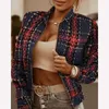 Women's Jackets Casual Women's Wear Jacke T Autumn Winter Zipper Decorative Long Sleeved Cardigan Coat Outer Suit Printing Leopard