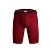 Caleçon 4 pièces/lot Muscle hommes caleçon boxeur grande taille longue pleine coton culotte de course ouverte avant pour homme