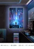 Game hotel E-sport room decoration painting cyberpunk luminoso led light painting ragazzi camera da letto sfondo wall hanging painting