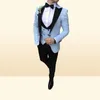高品質の1つのボタンライトBe Groom Tuxedos Peak Lapel Groomsmen Mens Suits WeddingPromdinnerBlazer Jacketpantsvestie7478941
