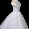 Party Dresses Vestido De Noiva Pearls Lace Wedding Dress Robe Princess Mariage Plus Size Long Train Bridal Wedding Gowns 0408H23