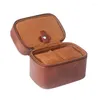 Watch Boxes Y1UE Portable Leather Jewelry Box PU Holder Storage Organiser For 2Watches Protections With Container