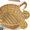 Storage Bottles Egg Basket Vegetables Baskets Woven Container Large Wooden Bread Tray Organizing Child