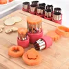 Narzędzia do pieczenia 12pcs/Set Cakiet Futers Food Fruits Kształty dla dzieci Dzieci Star Sandwich Maker Bento Dekoracja pudełka