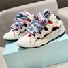 NEUE Casual Lavin Leder Bordstein Designer Schuhe Frauen Außergewöhnliche Casual Sneaker Kalbsleder Gummi Nappa Plateausohle Lanvinlies Trainer