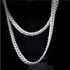 Benutzerdefinierte Hot Sale Sterling Silber Hip Hop 20 mm kubanische Kette Moissanit Diamant Iced Out Halskette