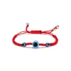 Pulseras con dijes Pulseras con dijes Europeo y americano Innovador Ojo azul Malvado Cuerda roja tejida Moda Mano ajustable St Dhgarden Dhfi4