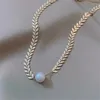 Kedjor Pearl and Leaves Necklace For Women Luxury High Quality Elegant Collarbone Chain Ins Fashion Korean Style Japanese