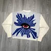 Erkek Sweaters Hatalar Evi Süvari Erkek Kadınlar 3D Stereo Gözler Sıradan Kol Örgü Sweatshirt