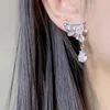 Stud Earrings Luxury Geometric WaterDrop Dangle For Women Wedding Party Jewelry Accessories Gorgeous Cubic Zirconia Bridal