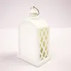 5 pièces de sac pièces Sublimation bricolage blanc blanc PET modèle Vertical LED lanterne lumière ornement de noël