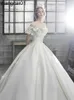 Party Dresses Off The Shoulder Flower Satin Wedding Dress 2023 New Floor ngth Light Simp Bridal Dress Robe De Mariee 0408H23