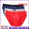 Underpants 2/3PCS Durable Men's Underwear Soft Cotton Plus Size Shorts With Wide Leg Comfortable High Demand Stretchy Waist