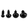 Freeshipping 1000pcs Black Plastic Safty Eyes Doll Safety Eyes W/ Washer For Teddy Bear Felting Toys 6/9/10/12MM Mqilp