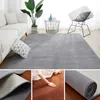 Carpets Nordic Rectangular Velvet Carpets For Living Room White Bedroom Rugs Non Slip Floor Cushions Dining Room Mat Home Decor