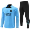 22 23 Psges Tracksuit Men Football Training Suit 22 23 Tuta Maillot Jersey Jacket Kit Paris Mbappe Men and Kids Soccer Tracksuits Jogging Survetement Chandal