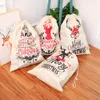 Christmas Decorations New Canvas Christmas Santa Sacks Christmas Gift Mailing Bag Children Candy Bags Kids Present