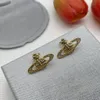 Pendientes de tuerca de marca de diseñador, joyería de moda de lujo para mujer, pendientes de Saturno, pendientes de perlas de Metal, cjeweler para mujer, orecchini 76wd6