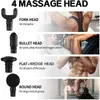 Helkroppsmassager Mini Electric Muscle Massage Gun Pocket Neck Muscle Massager Pain Therapy för kroppsmassage Relaxation Smärtlindring 230407