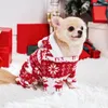 Hondenkleding Dierenkleding Kerstkleding Elanden Print Kostuum Koraal Fluweel Kat Winterkleding Warm houden Schattige puppy Hoodies Groothandel