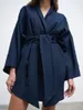 ملابس نوم للسيدات 2023 كيمونو رداء فستان امرأة الكتان القطن الفضفاض