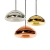 Post Modern Void Hanging Lamps Gold Copper Glass Pendant Light For Restaurant Matsal Kök Heminredning Led inomhusbelysning AA230407