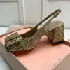 2023 Moda Women Shoes Slingback bombeia de designer de luxo da marca sofisticada minimalista de salto alto dos dedos dos pés de couro Clare Sling Sandals Salto
