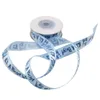 Party Decoration 1 Roll Pink Blue Det är en pojkeflicka tryckt band Baby Shower Dopning Satin Gift Packing Diy Crafts Christmas Ribbons