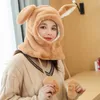 Beanies Beanie/Skull Caps Ears Plush Hat Women's Winter Bib One-piece Korean Fashion Neck Cover With Warm And Ear Protection