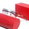 Modne męskie projektant okularów przeciwsłonecznych Kobiety Złote okulary akcesorium Mężczyzna Summer Carti Sunglass Squass Bezprzewodowy lampart kobiety prowadzące kobiety okulary przeciwsłoneczne